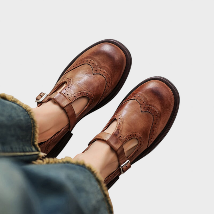 CAPITULINO - Elegantní Mary Janes z kůže