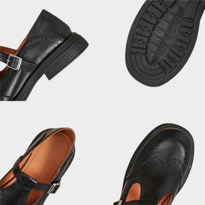 CAPITULINO - Elegantní Mary Janes z kůže