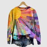 Quirine - Barevná sluneční koláž mikina